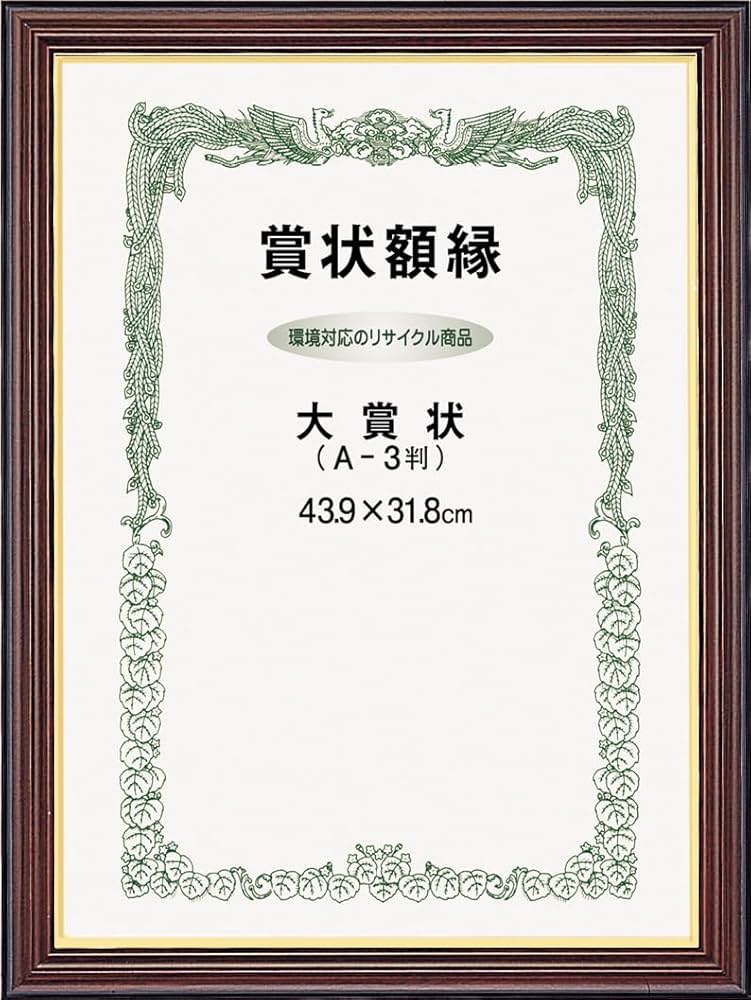 Amazon.co.jp: 大額 賞状額 0151 ネオ栄誉 B-5 : ホーム＆キッチン